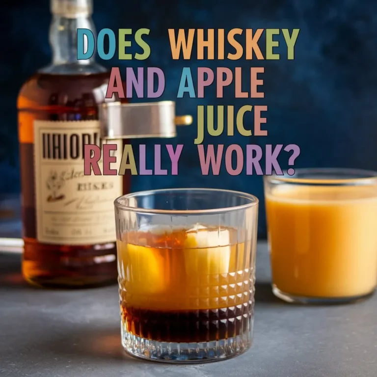 Does Whiskey and Apple Juice Really Work? The Unlikely Pair