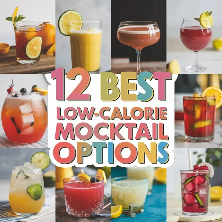 12 Best Low-Calorie Mocktail Options for a Guilt-Free Sip