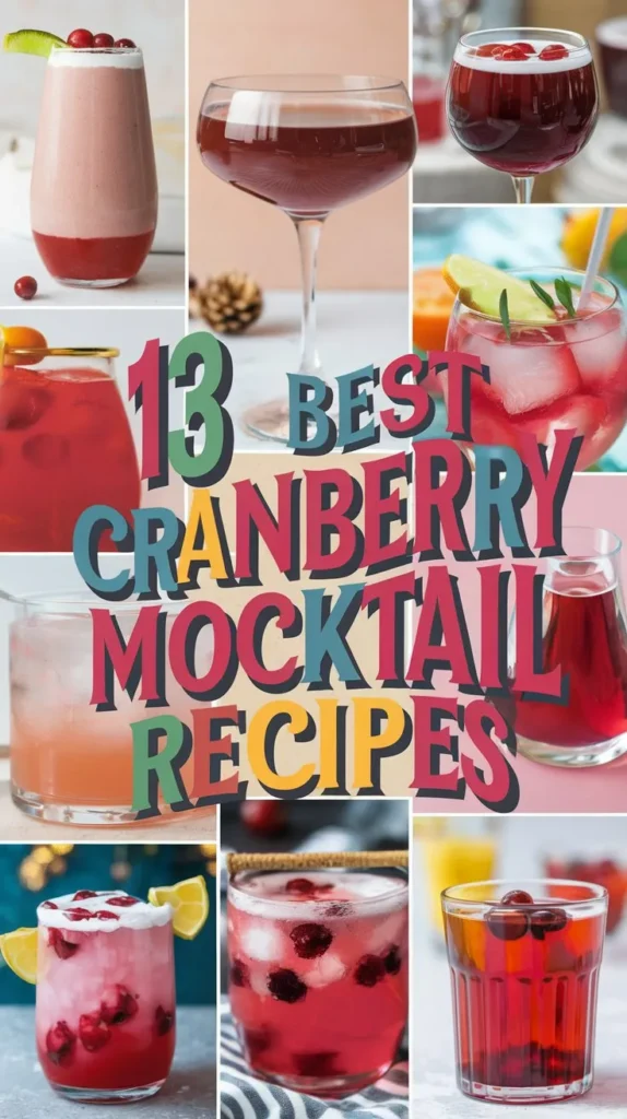 13 Best Cranberry Mocktail Recipes for a Tangy and Delicious Drink