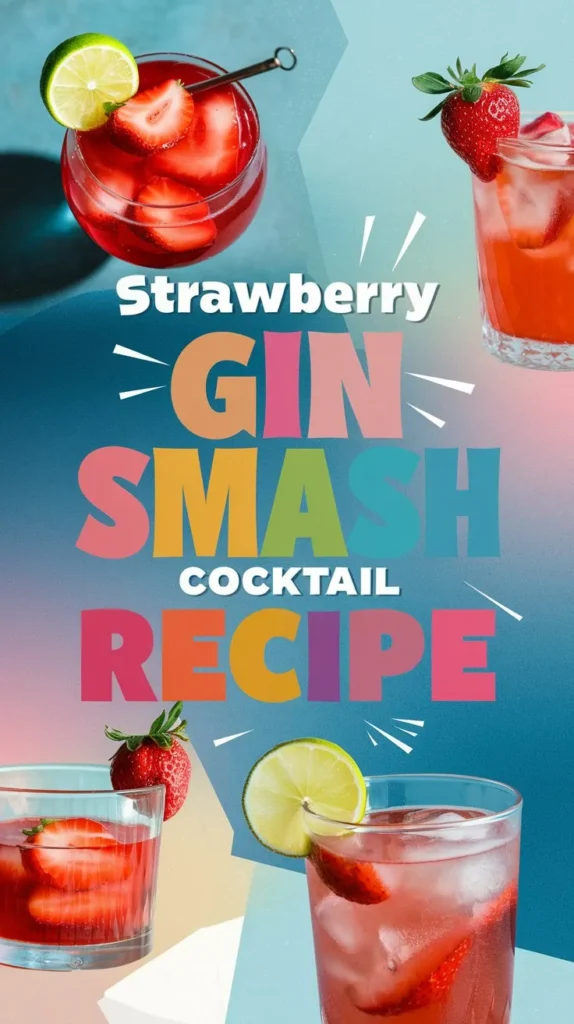 Strawberry Gin Smash Cocktail Recipe: A Refreshing and Fruity Smash