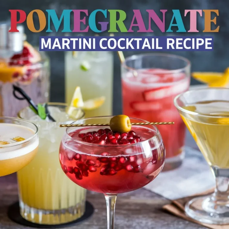 Pomegranate Martini Cocktail Recipe: A Fruity and Delicious Delight