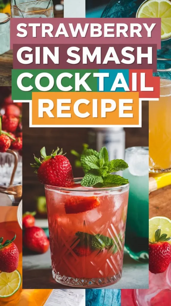 Strawberry Gin Smash Cocktail Recipe: A Refreshing and Fruity Smash