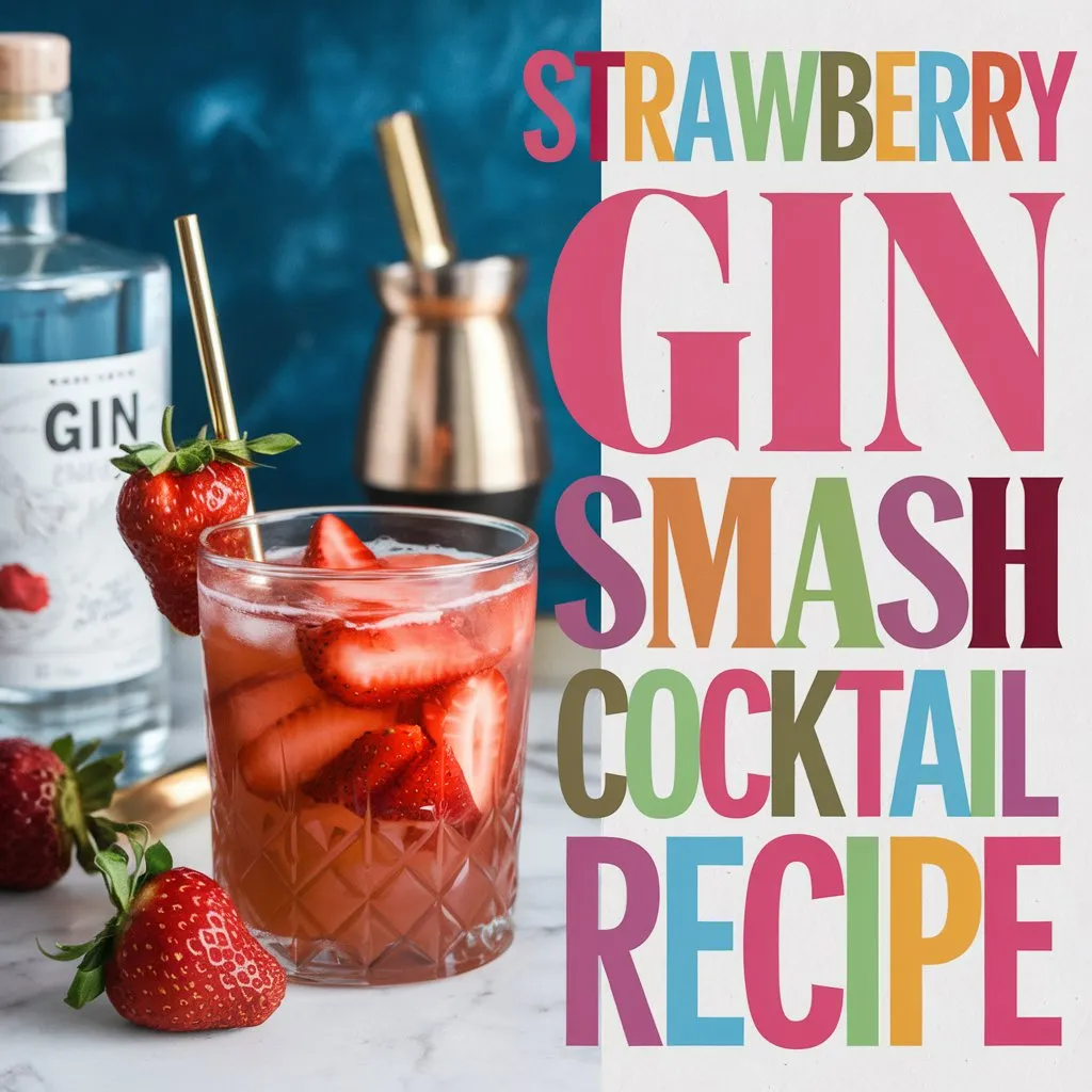 Strawberry Gin Smash Cocktail Recipe: A Refreshing and Fruity Smash