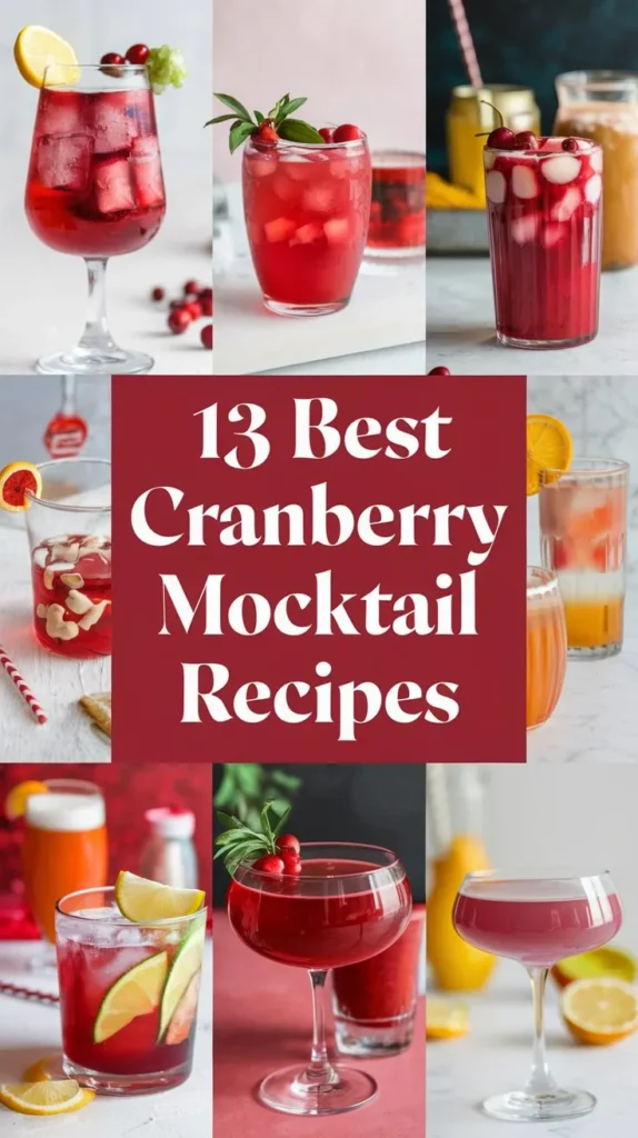 13 Best Cranberry Mocktail Recipes for a Tangy and Delicious Drink