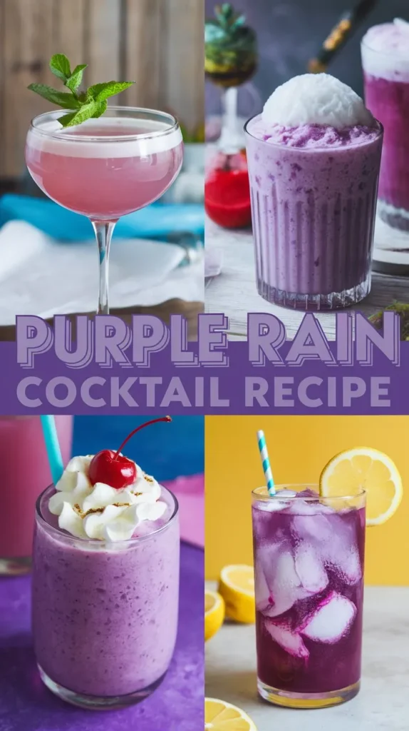 Purple Rain Cocktail Recipe: A Royal and Regal Drink for Special Occasions