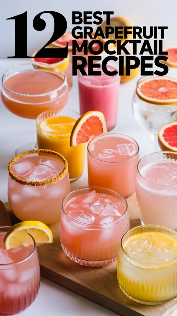 12 Best Grapefruit Mocktail Recipes for a Tangy Twist