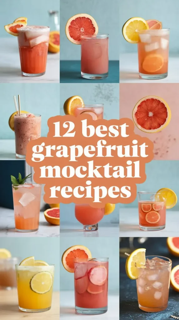 12 Best Grapefruit Mocktail Recipes for a Tangy Twist