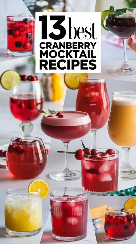 13 Best Cranberry Mocktail Recipes for a Tangy and Delicious Drink