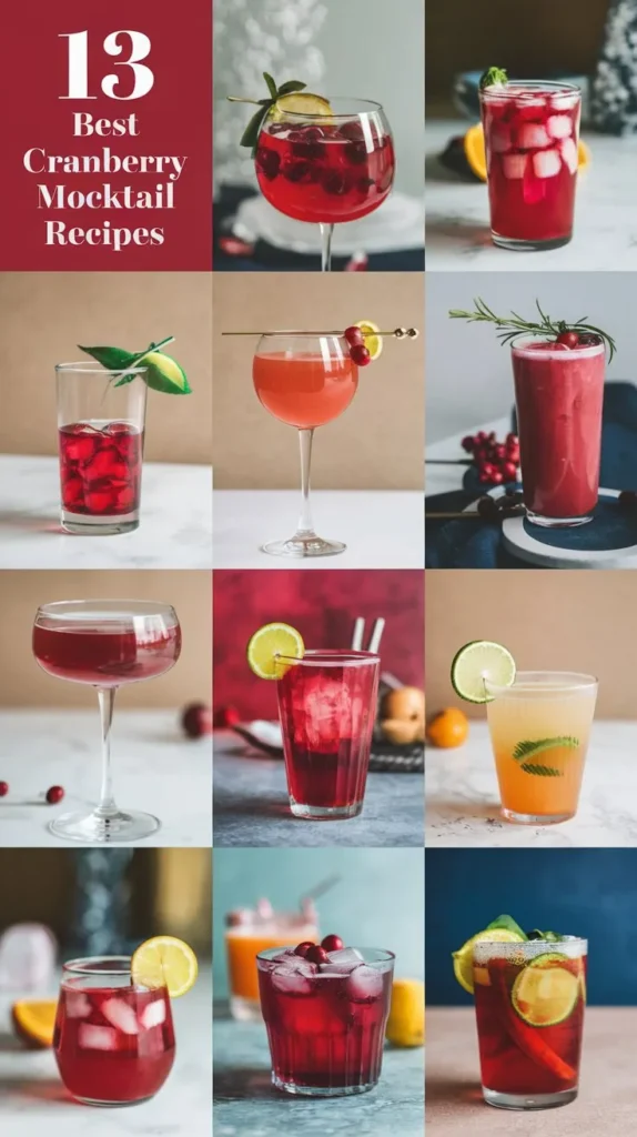 13 Best Cranberry Mocktail Recipes for a Tangy and Delicious Drink