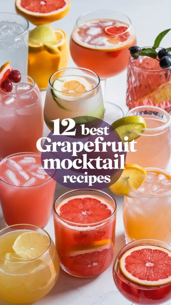 12 Best Grapefruit Mocktail Recipes for a Tangy Twist