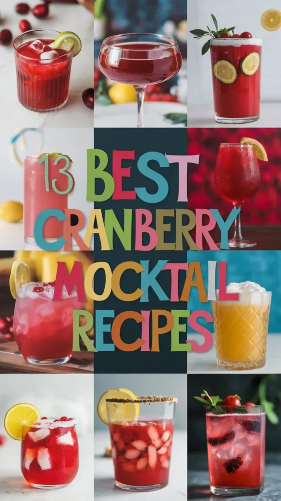 13 Best Cranberry Mocktail Recipes for a Tangy and Delicious Drink