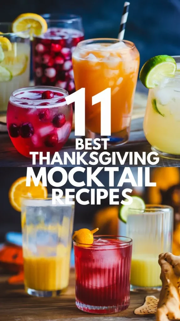 11 Best Thanksgiving Mocktail Recipes for a Holiday Treat