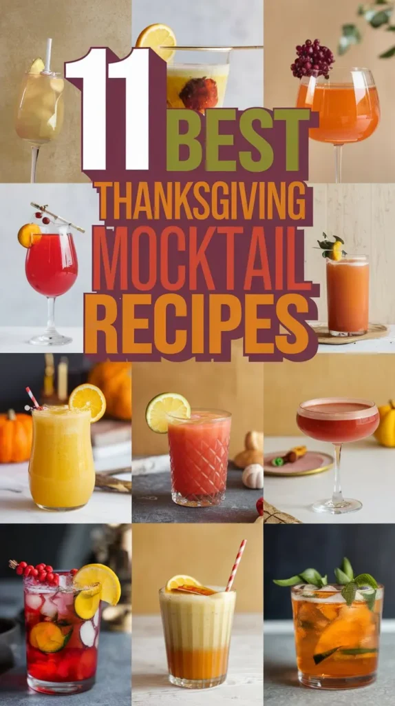 11 Best Thanksgiving Mocktail Recipes for a Holiday Treat