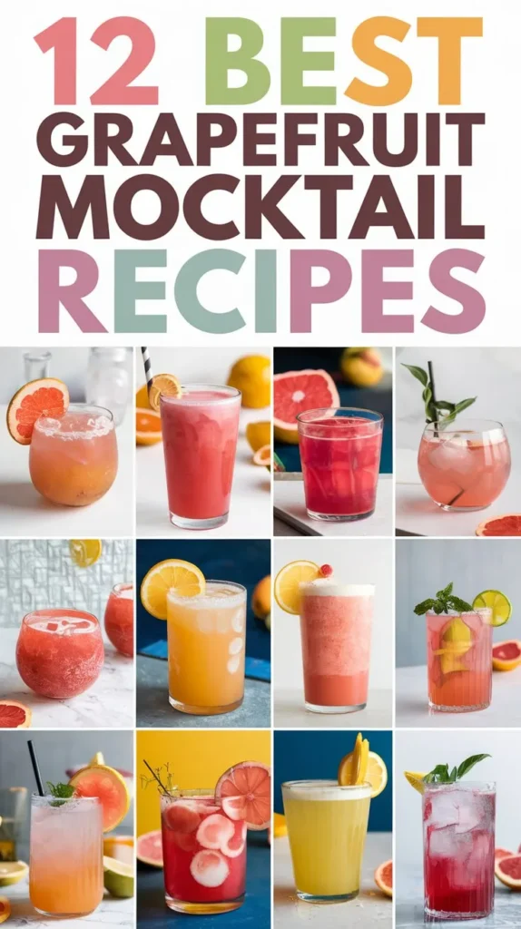 12 Best Grapefruit Mocktail Recipes for a Tangy Twist