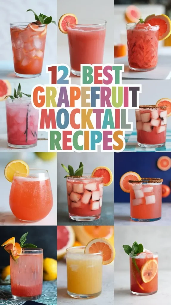 12 Best Grapefruit Mocktail Recipes for a Tangy Twist