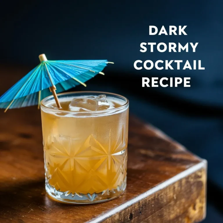 Dark Stormy Cocktail Recipe: A Dark and Stormy Night in a Glass