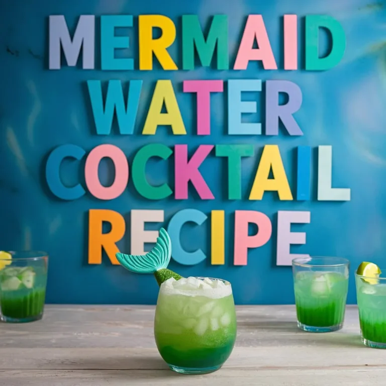 Mermaid Water Cocktail Recipe: A Magical and Refreshing Drink for the Summer