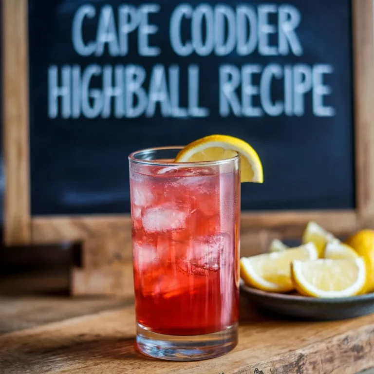 Cape Codder Highball Recipe: A Refreshing and Classic Highball for Any Occasion