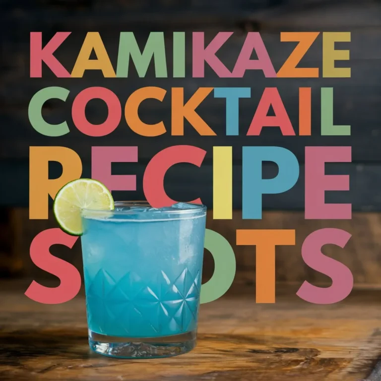 Kamikaze Cocktail Recipe Shots: A Fruity and Fierce Shot for the Adventurous