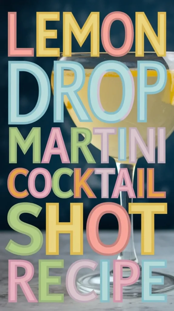 Lemon Drop Martini Cocktail Shot Recipe: A Zesty and Refreshing Shot