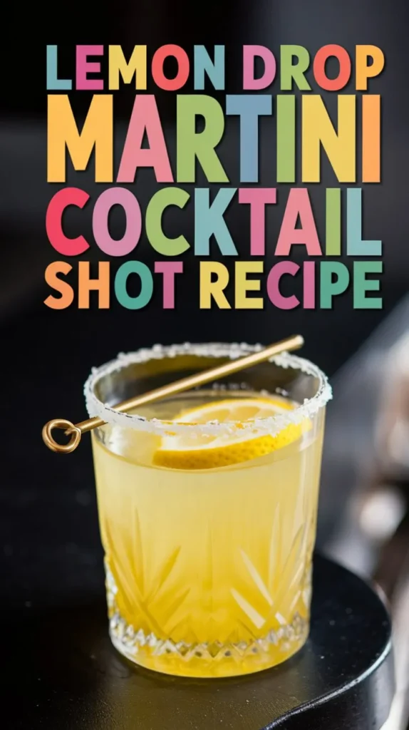 Lemon Drop Martini Cocktail Shot Recipe: A Zesty and Refreshing Shot