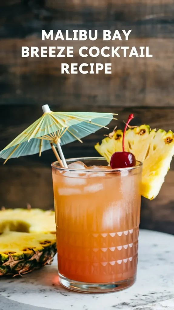 Malibu Bay Breeze Cocktail Recipe: A Tropical and Refreshing Breeze