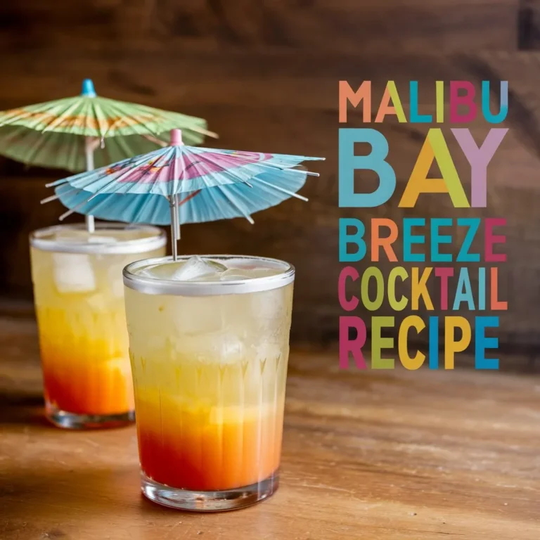 Malibu Bay Breeze Cocktail Recipe: A Tropical and Refreshing Breeze