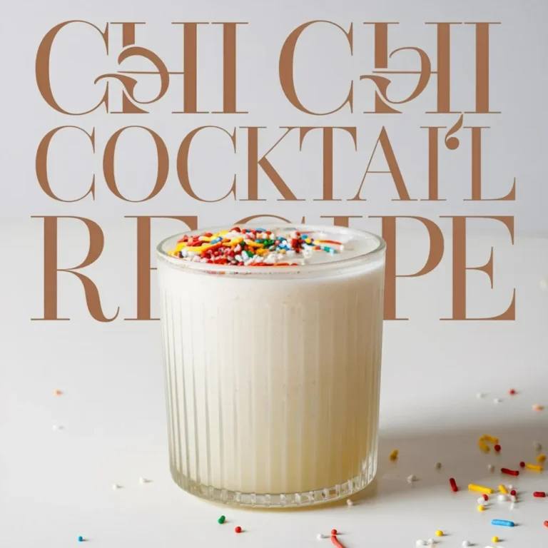 Chi Chi Cocktail Recipe: A Fruity and Fizzy Drink for the Fun-Loving