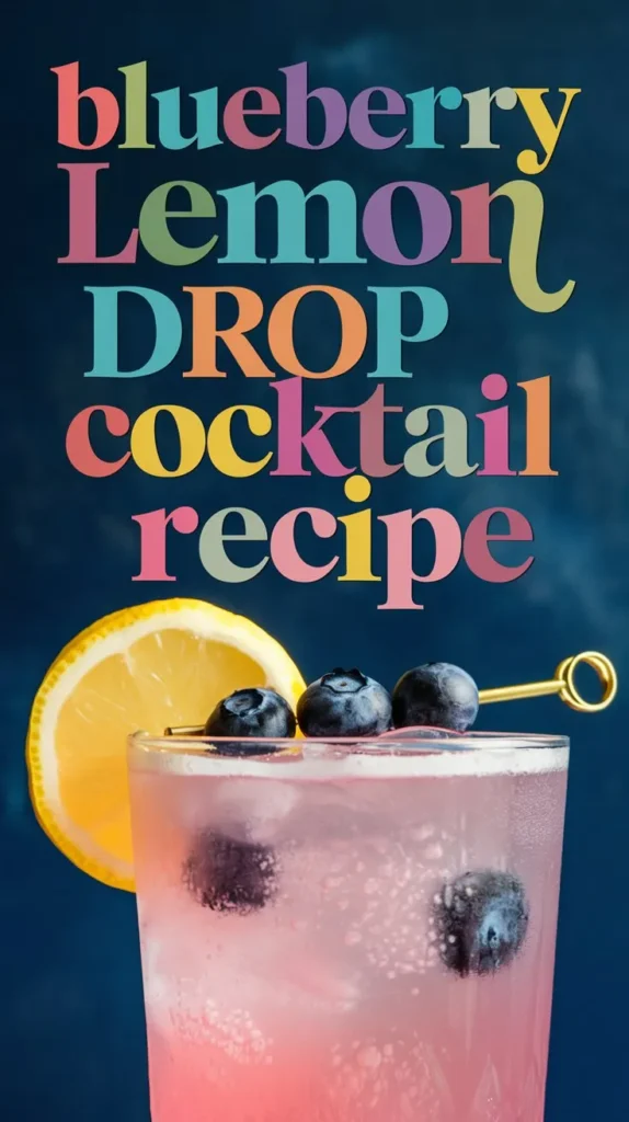 Blueberry Lemon Drop Cocktail Recipe: A Sweet and Tangy Treat