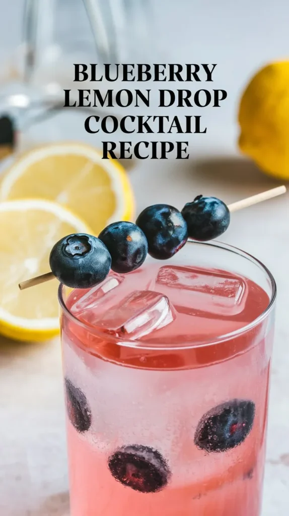 Blueberry Lemon Drop Cocktail Recipe: A Sweet and Tangy Treat