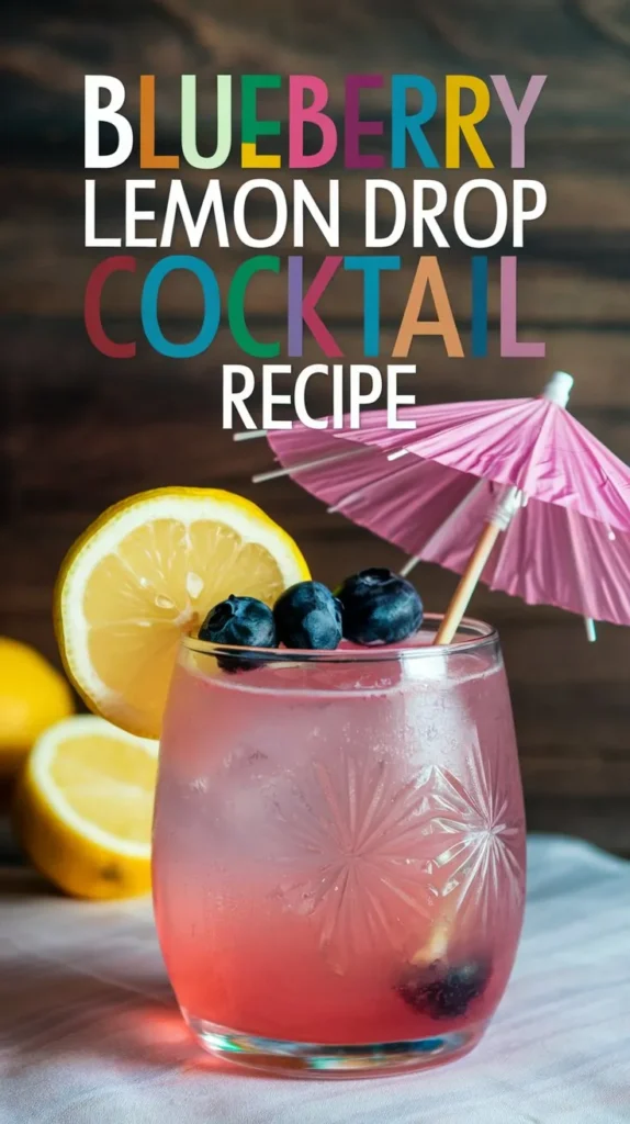 Blueberry Lemon Drop Cocktail Recipe: A Sweet and Tangy Treat