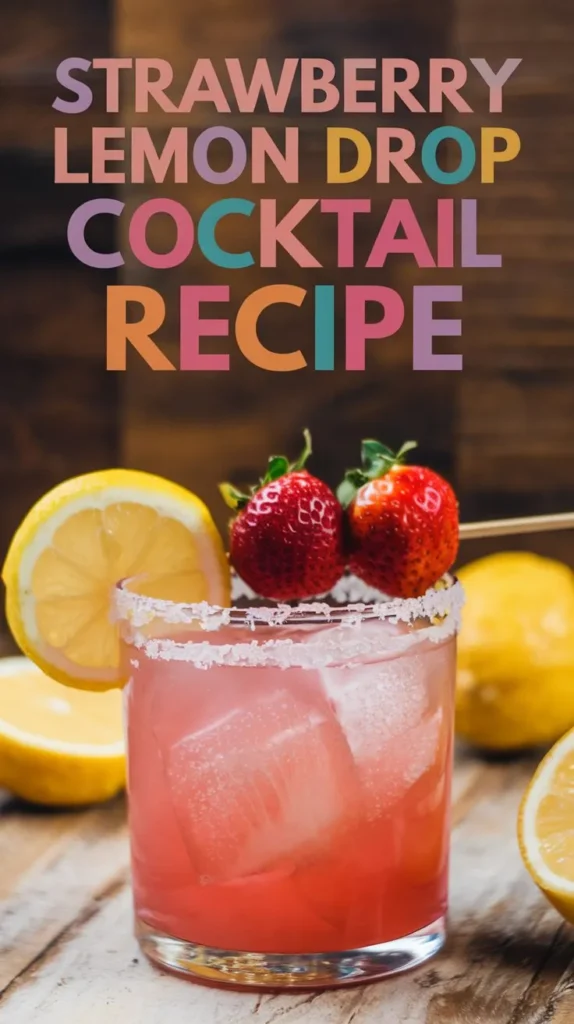 Strawberry Lemon Drop Cocktail Recipe: A Fruity Twist on a Classic