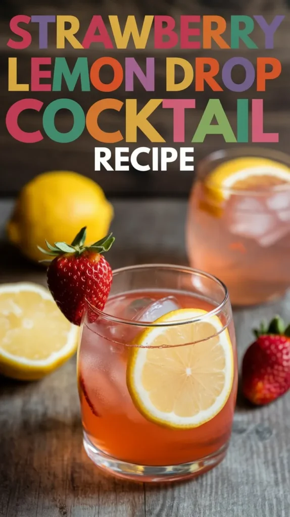 Strawberry Lemon Drop Cocktail Recipe: A Fruity Twist on a Classic