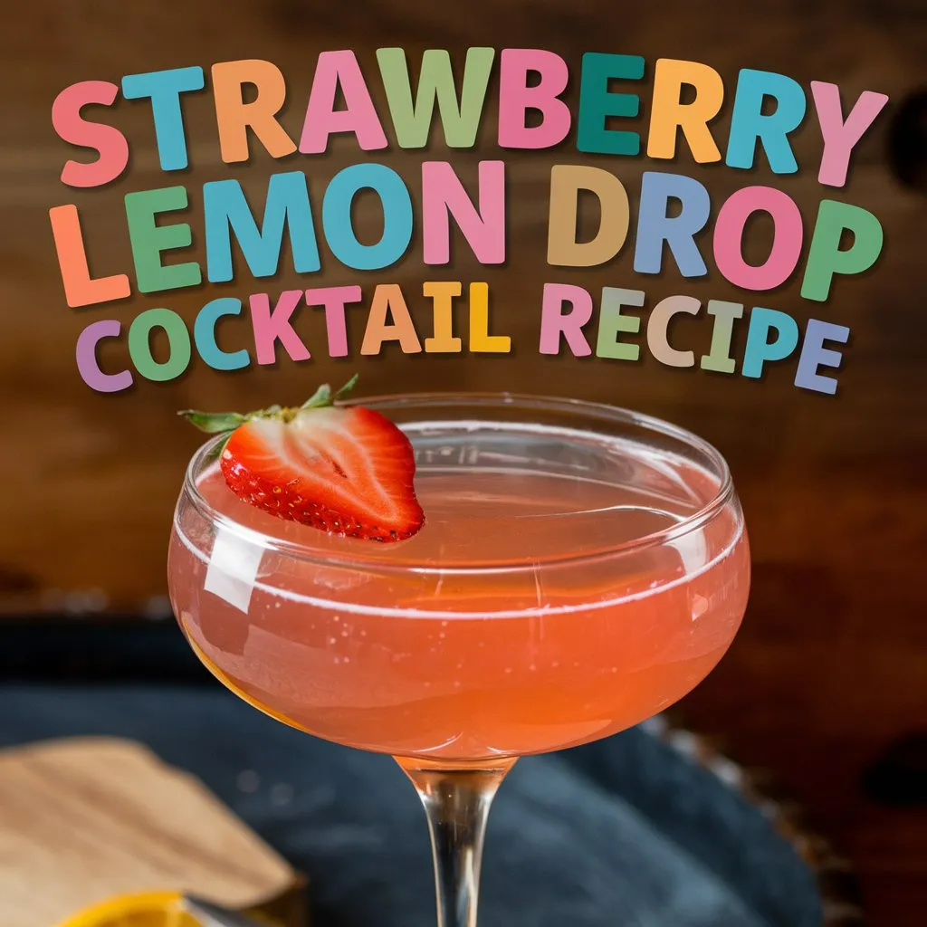 Strawberry Lemon Drop Cocktail Recipe: A Fruity Twist on a Classic