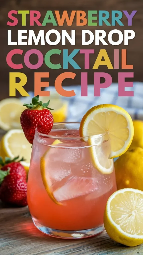 Strawberry Lemon Drop Cocktail Recipe: A Fruity Twist on a Classic