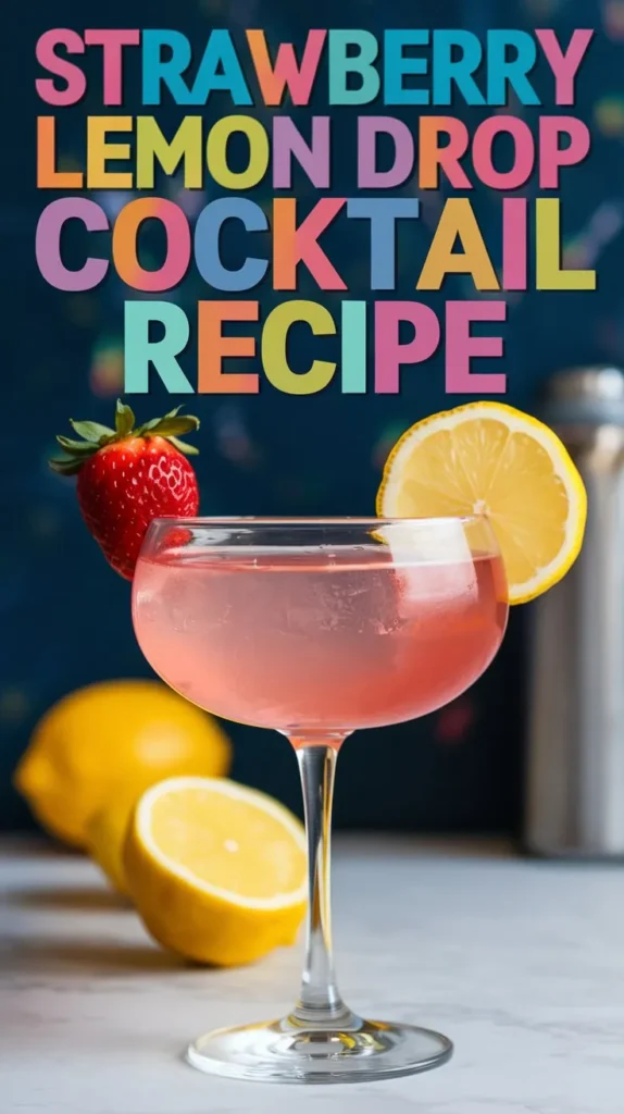 Strawberry Lemon Drop Cocktail Recipe: A Fruity Twist on a Classic